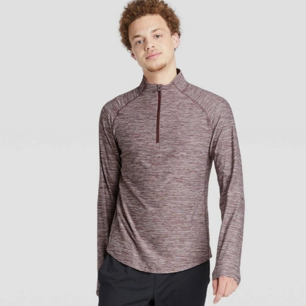 All In Motion Men's Soft Stretch 1/4 Zip Pullover XL